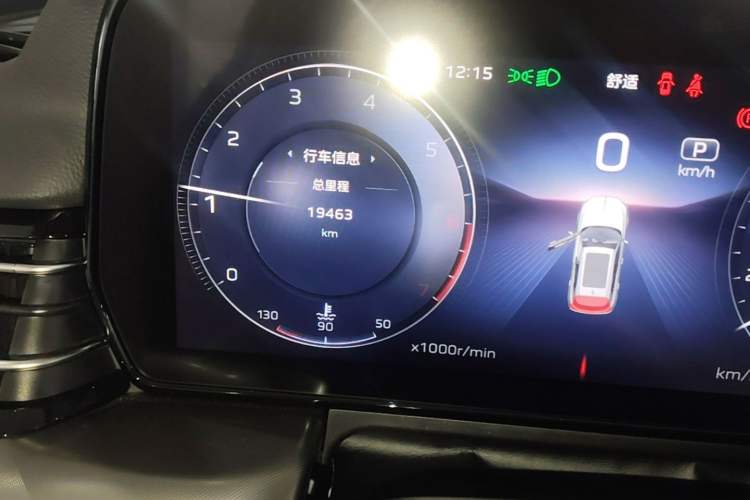 Used Hongqi HS5 2023 2.0T Qixiang Pro Edition Odometer Close Up