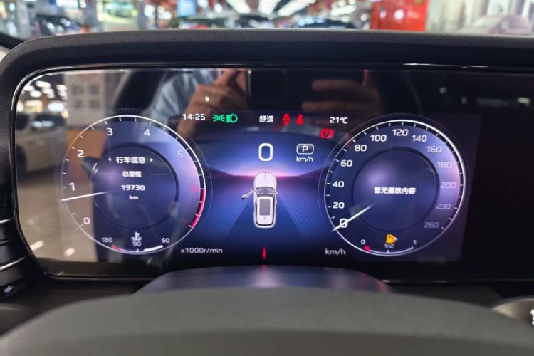 Used Hongqi HS5 2023 2.0T Qixiang Pro Edition Odometer Close Up