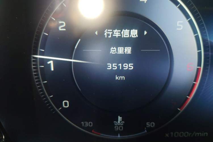 Used Hongqi HS5 2023 2.0T Qixiang Pro 500 000th Unit Commemorative Edition Odometer Close Up
