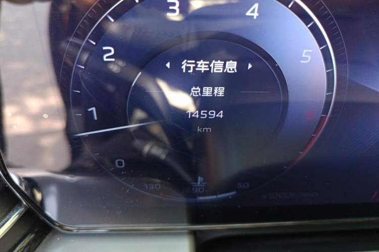 Used Hongqi HS5 2023 2.0T Four-Wheel Drive Flagship Pro Edition Odometer Close Up