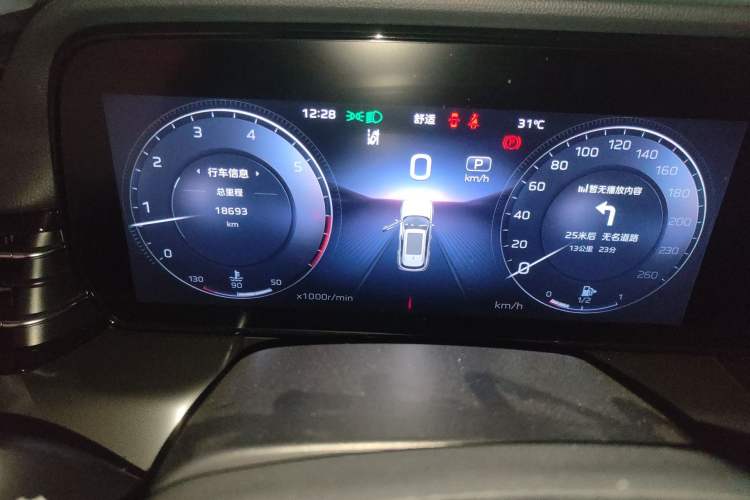 Used Hongqi HS5 2023 2.0T Qixiang Pro 500 000th Unit Commemorative Edition Odometer Close Up