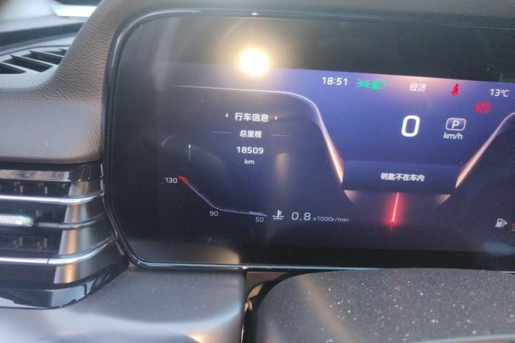 Used Hongqi HS5 2023 2.0T Four-Wheel Drive Flagship Pro Edition Odometer Close Up