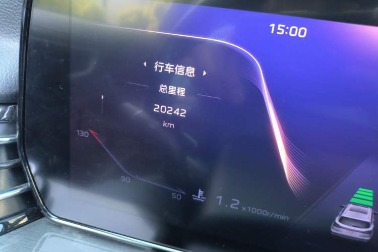 Used Hongqi HS5 2023 2.0T Four-Wheel Drive Flagship Pro Edition Odometer Close Up