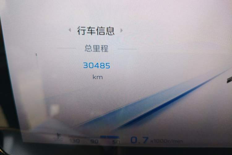 Used Hongqi HS5 2023 2.0T Four-Wheel Drive Flagship Pro Edition Odometer Close Up