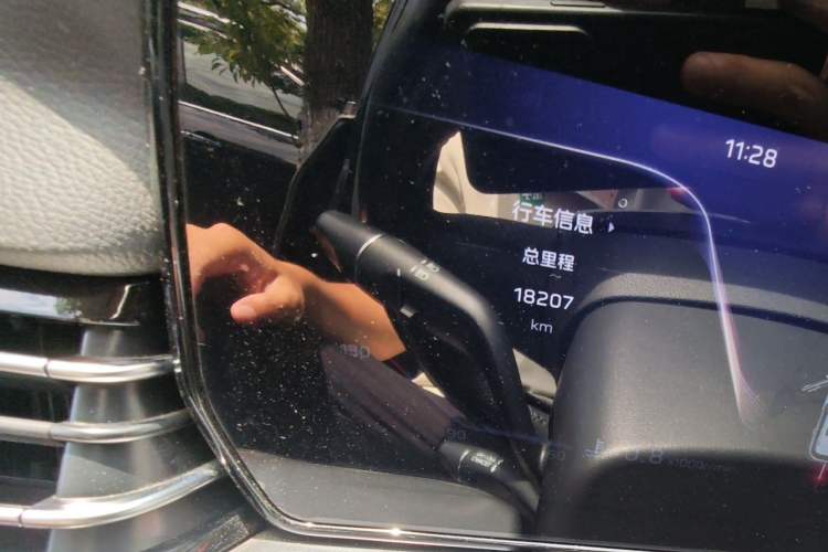 Used Hongqi HS5 2023 2.0T Four-Wheel Drive Flagship Pro Edition Odometer Close Up