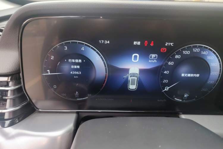 Used Hongqi HS5 2023 2.0T Qixiang Pro Edition Odometer Close Up