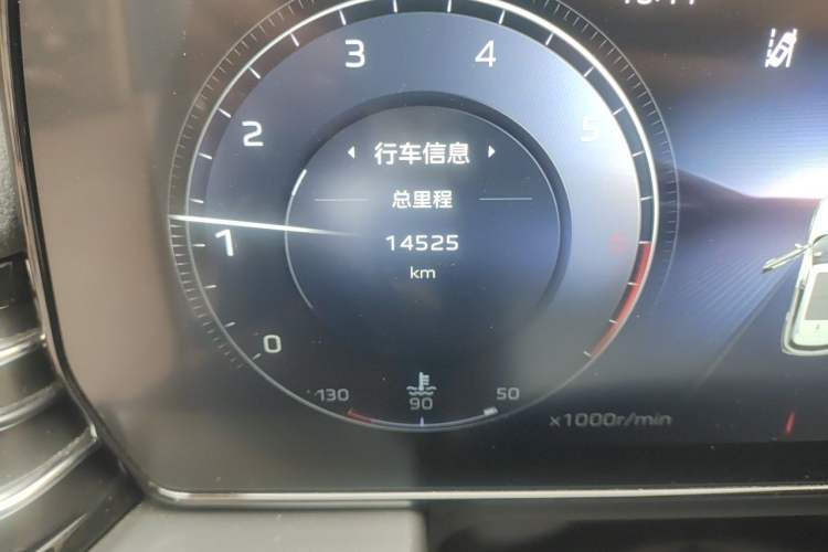Used Hongqi HS5 2023 2.0T Qixiang Pro 500 000th Unit Commemorative Edition Odometer Close Up