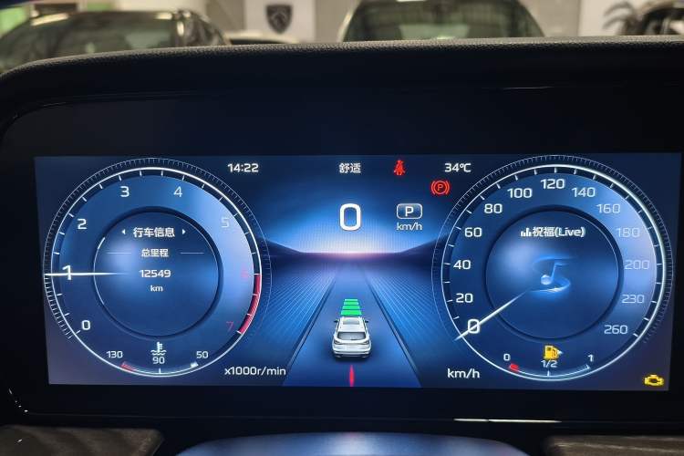 Used Hongqi HS5 2023 2.0T Four-Wheel Drive Flagship Pro Edition Instrument Cluster