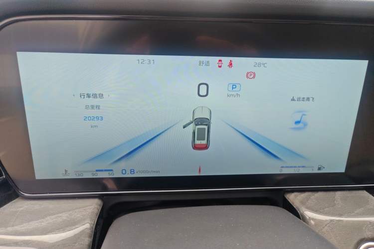 Used Hongqi HS5 2023 2.0T Four-Wheel Drive Flagship Pro Edition Instrument Cluster