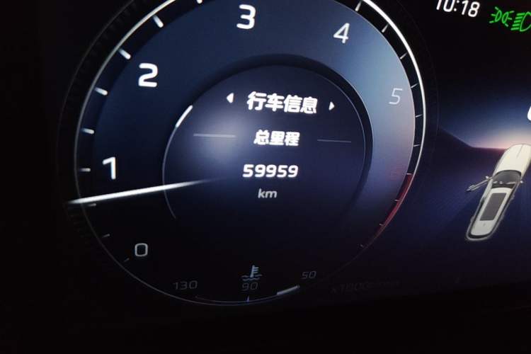 Used Hongqi HS5 2023 2.0T Qixiang Pro Edition Odometer Close Up