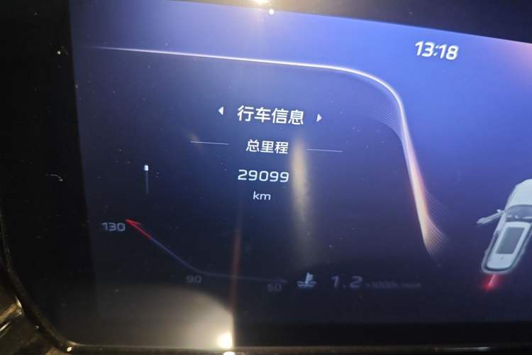 Used Hongqi HS5 2023 2.0T Qixiang Pro Edition Odometer Close Up