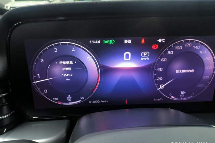 Used Hongqi HS5 2023 2.0T Four-Wheel Drive Flagship Pro Edition Odometer Close Up