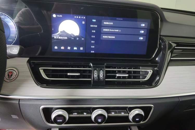 Used Hongqi HS5 2025 2.0T Two-Wheel Drive Flagship Pro Edition Audio And AC Panel