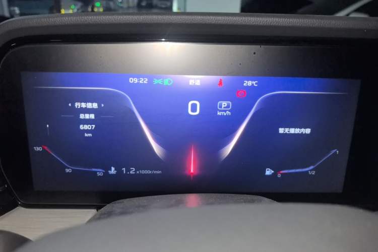 Used Hongqi HS5 2025 2.0T Two-Wheel Drive 600 000-Vehicle Commemorative Edition Instrument Cluster