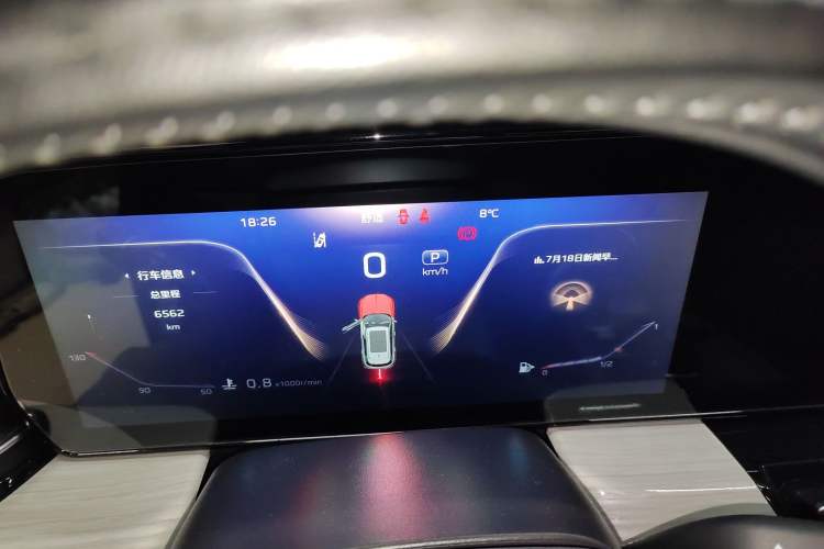 Used Hongqi HS5 2025 2.0T Two-Wheel Drive Flagship Pro Edition Instrument Cluster