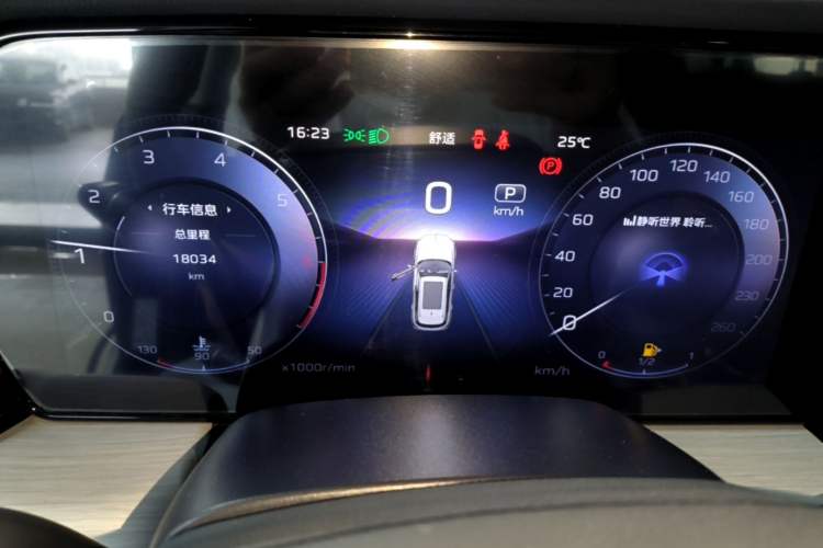 Used Hongqi HS5 2025 2.0T Two-Wheel Drive Flagship Pro Edition Instrument Cluster