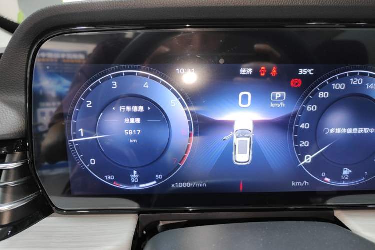 Used Hongqi HS5 2025 2.0T Two-Wheel Drive 600 000-Vehicle Commemorative Edition Instrument Cluster