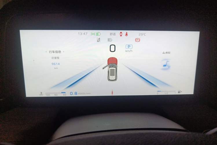 Used Hongqi HS5 2025 2.0T Two-Wheel-Drive Xuan Ying Edition Instrument Cluster