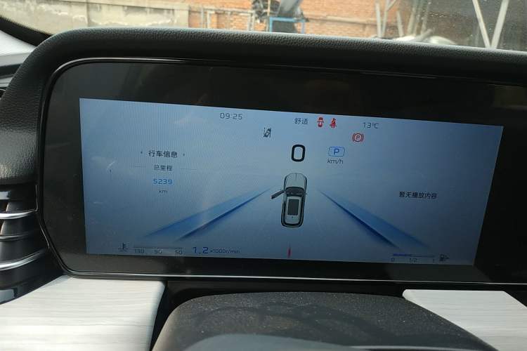 Used Hongqi HS5 2025 2.0T All-Wheel-Drive Flagship Pro Edition Instrument Cluster
