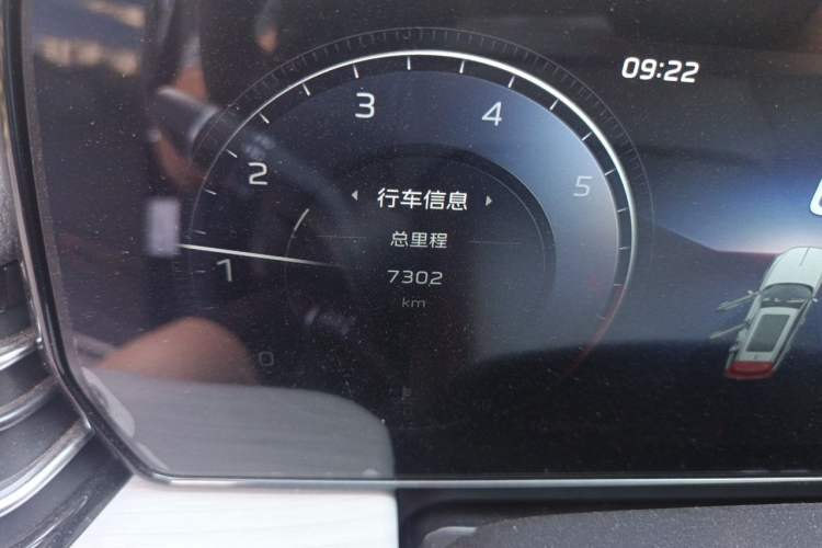 Used Hongqi HS5 2025 2.0T Two-Wheel Drive 600 000-Vehicle Commemorative Edition Odometer Close Up