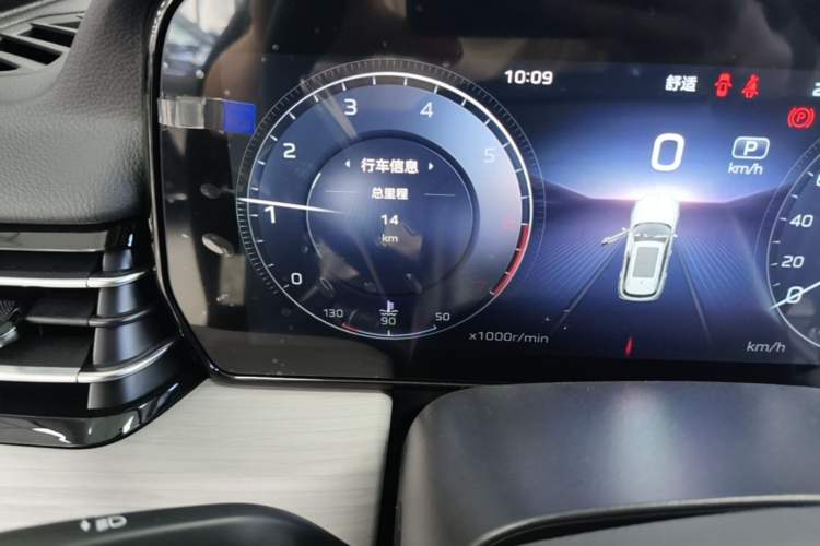Used Hongqi HS5 2025 2.0T Two-Wheel Drive Flagship Pro Edition Odometer Close Up