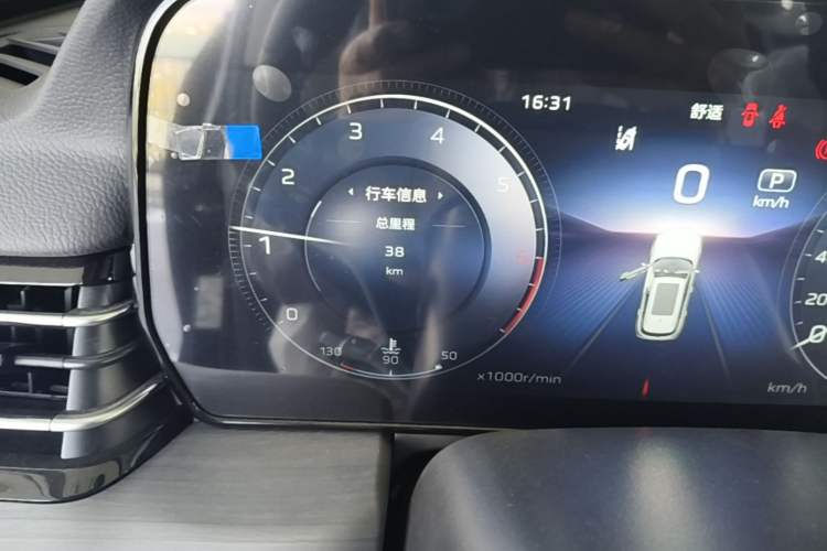 Used Hongqi HS5 2025 2.0T Two-Wheel Drive Flagship Pro Edition Odometer Close Up