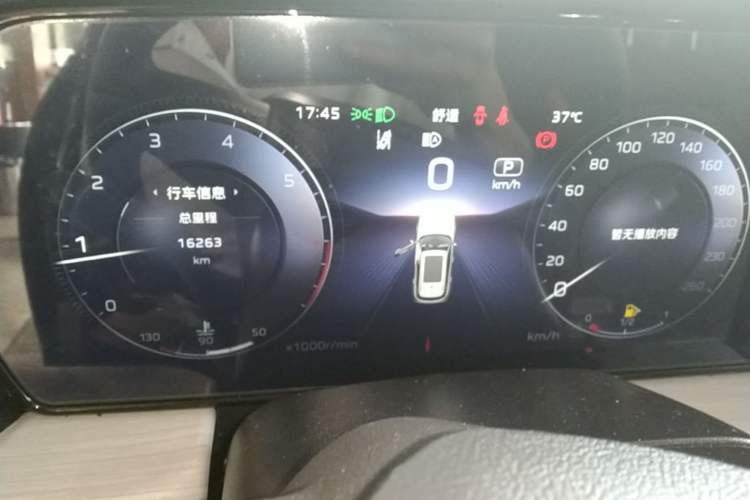 Used Hongqi HS5 2025 2.0T Two-Wheel Drive Flagship Pro Edition Odometer Close Up