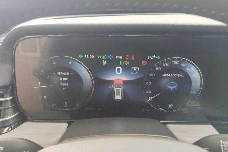 Used Hongqi HS5 2025 2.0T Two-Wheel Drive Flagship Pro Edition Instrument Cluster