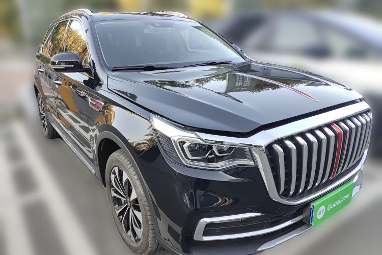 Used Hongqi HS7 2022 3.0T Automatic All-Wheel Drive Smart Connect Flagship Edition 7 Seats Front Right 45 Deg
