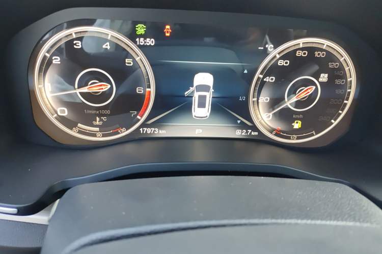Used Hongqi HS7 2022 3.0T Automatic All-Wheel Drive Smart Connect Flagship Edition 7 Seats Odometer Close Up