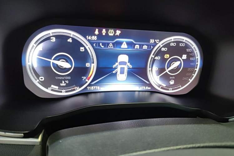 Used Hongqi HS7 2019 3.0T Automatic All-Wheel Drive Smart Connect Flagship Edition Instrument Cluster