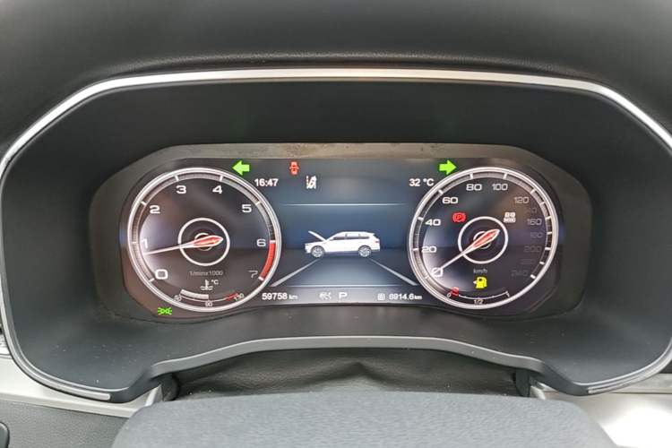 Used Hongqi HS7 2019 3.0T Automatic All-Wheel Drive Smart Connect Flagship Edition Instrument Cluster