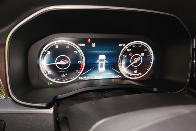 Used Hongqi HS7 2019 3.0T Automatic All-Wheel Drive Smart Connect Flagship Edition Instrument Cluster