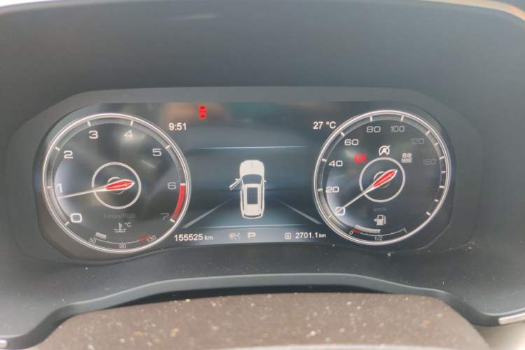 Used Hongqi HS7 2019 3.0T Automatic All-Wheel Drive Smart Connect Flagship Edition Instrument Cluster