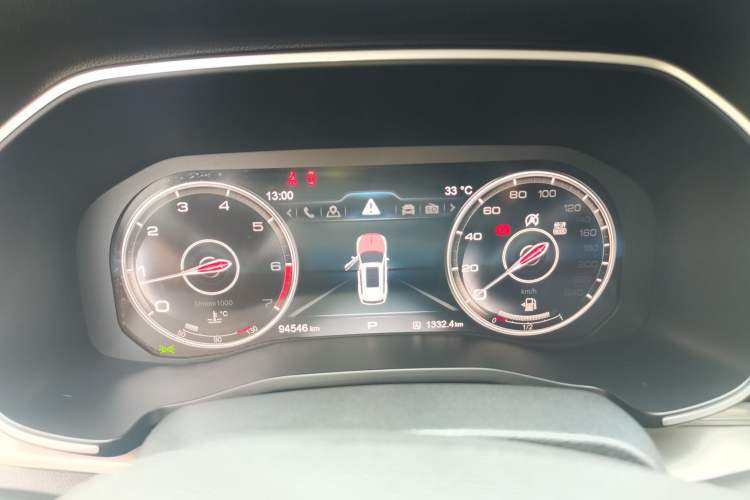 Used Hongqi HS7 2019 3.0T Automatic All-Wheel Drive Smart Connect Flagship Edition Instrument Cluster