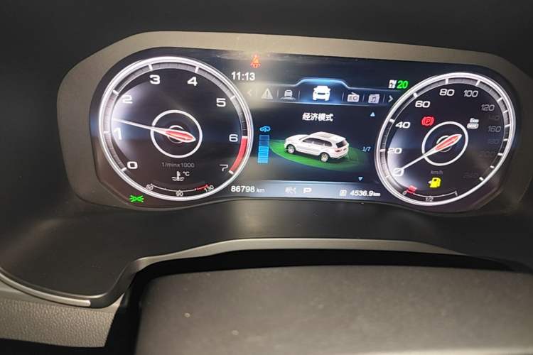 Used Hongqi HS7 2019 3.0T Automatic All-Wheel Drive Smart Connect Flagship Edition Instrument Cluster