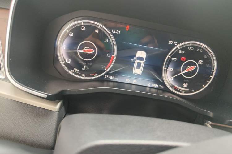 Used Hongqi HS7 2019 3.0T Automatic All-Wheel Drive Smart Connect Flagship Edition Odometer Close Up