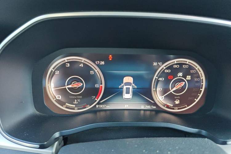 Used Hongqi HS7 2019 3.0T Automatic All-Wheel Drive Smart Connect Flagship Edition Instrument Cluster