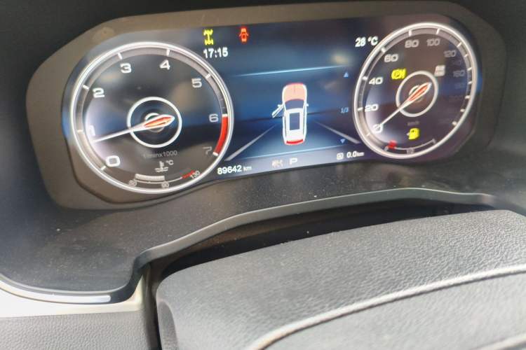 Used Hongqi HS7 2019 3.0T Automatic All-Wheel Drive Smart Connect Flagship Edition Odometer Close Up
