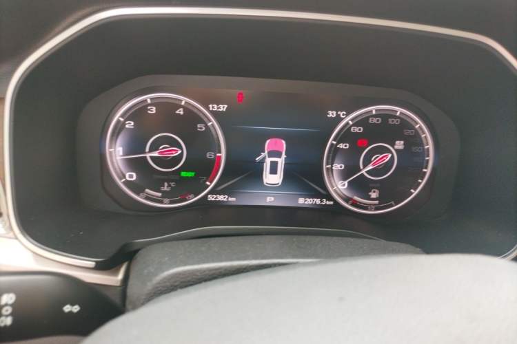 Used Hongqi HS7 2021 2.0T DCT Two-Wheel Drive Smart Connect Flagship Edition Instrument Cluster