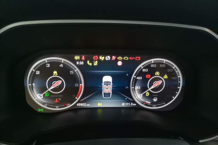 Used Hongqi HS7 2021 2.0T DCT Two-Wheel Drive Smart Connect Flagship Edition Instrument Cluster