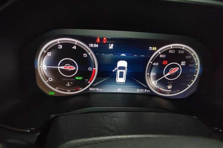 Used Hongqi HS7 2021 2.0T DCT Two-Wheel Drive Smart Connect Flagship Edition Instrument Cluster
