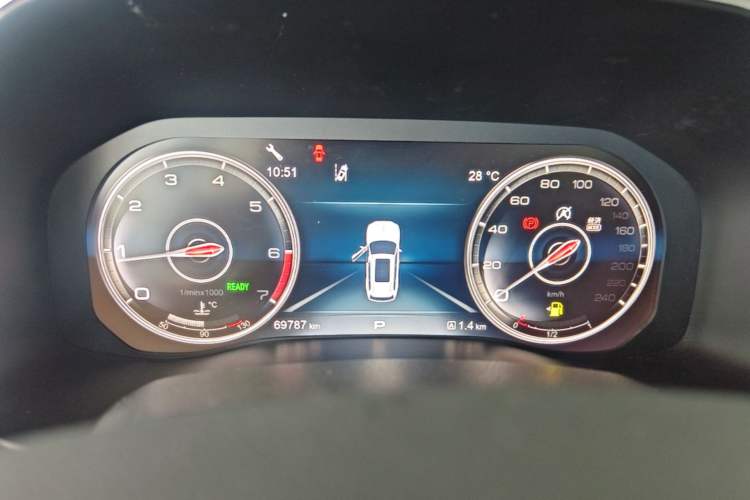 Used Hongqi HS7 2021 2.0T DCT Two-Wheel Drive Smart Connect Flagship Edition Instrument Cluster