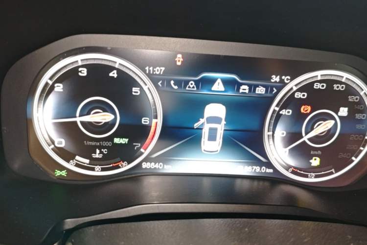 Used Hongqi HS7 2021 2.0T DCT Two-Wheel Drive Smart Connect Flagship Edition Instrument Cluster