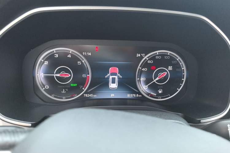 Used Hongqi HS7 2021 2.0T DCT Two-Wheel Drive Smart Connect Flagship Edition Instrument Cluster