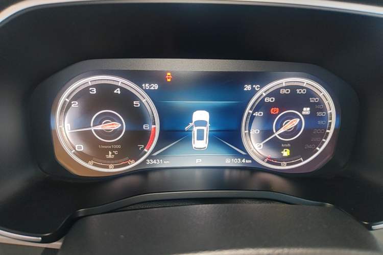 Used Hongqi HS7 2021 3.0T Automatic All-Wheel Drive Smart Connect Flagship Edition Instrument Cluster