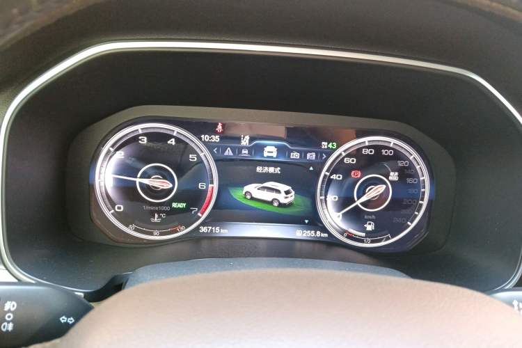 Used Hongqi HS7 2021 2.0T DCT Two-Wheel Drive Smart Connect Flagship Edition Instrument Cluster