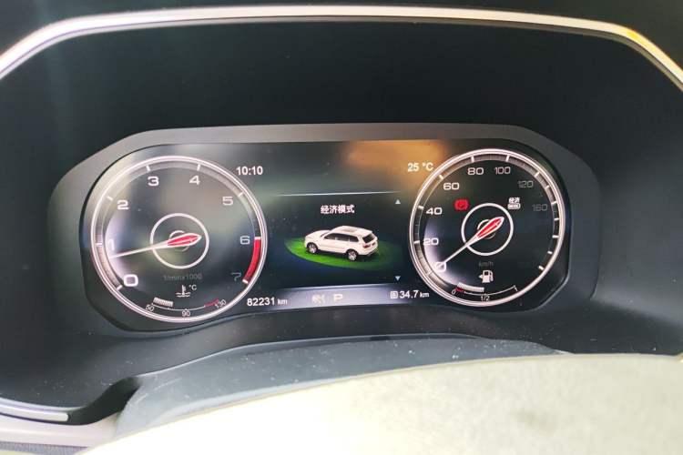 Used Hongqi HS7 2021 3.0T Automatic All-Wheel Drive Smart Connect Flagship Edition Instrument Cluster