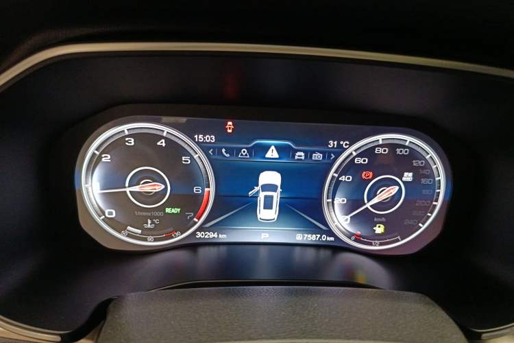 Used Hongqi HS7 2021 2.0T DCT Two-Wheel Drive Smart Connect Flagship Edition Instrument Cluster