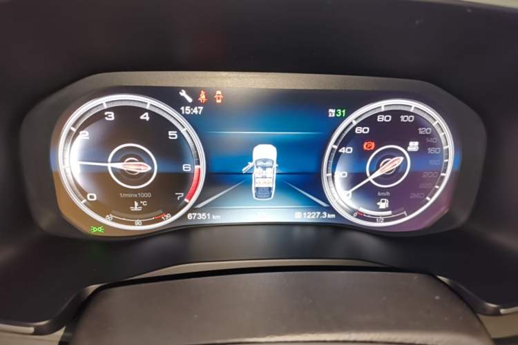 Used Hongqi HS7 2021 3.0T Automatic All-Wheel Drive Smart Connect Flagship Edition Instrument Cluster